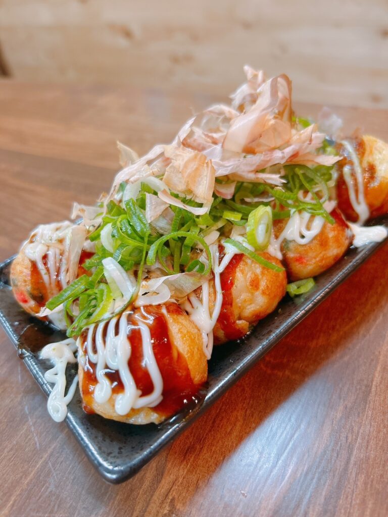 たこやきネギトッピングの写真